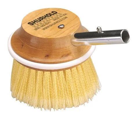 5" Angled Round Brush - 50 - soft flagged yellow