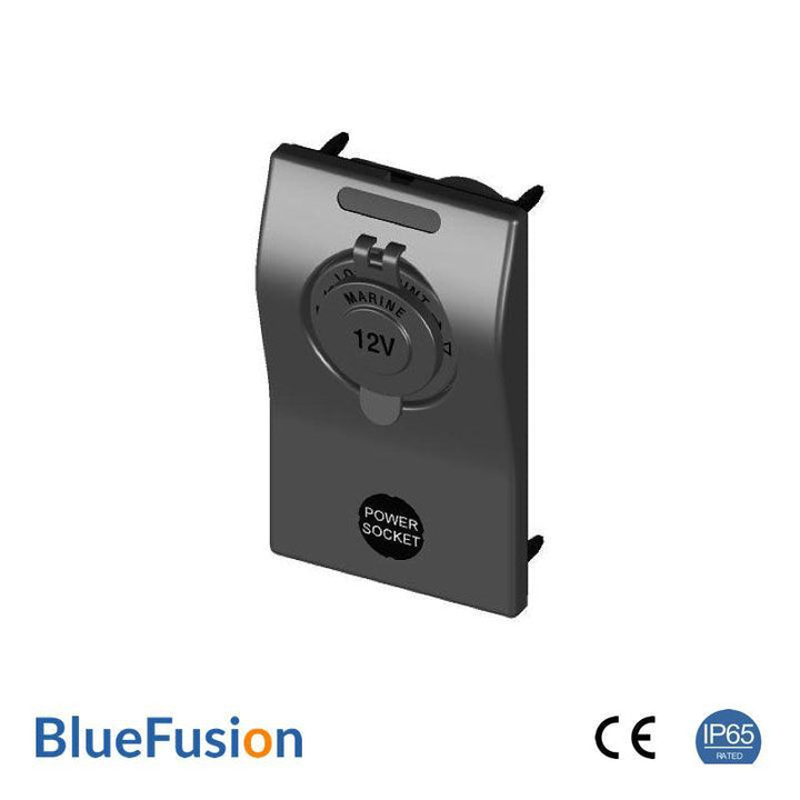 12V / 24V Panel Power Socket with Circuit Breaker, IP65 Rated β BlueFusion - 4Boats