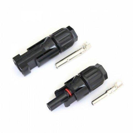 3 Pairs of MC4 compatible connectors for 10mm2 cable, suitable for solar panels, extension leads or photovoltaic systems - 4Boats