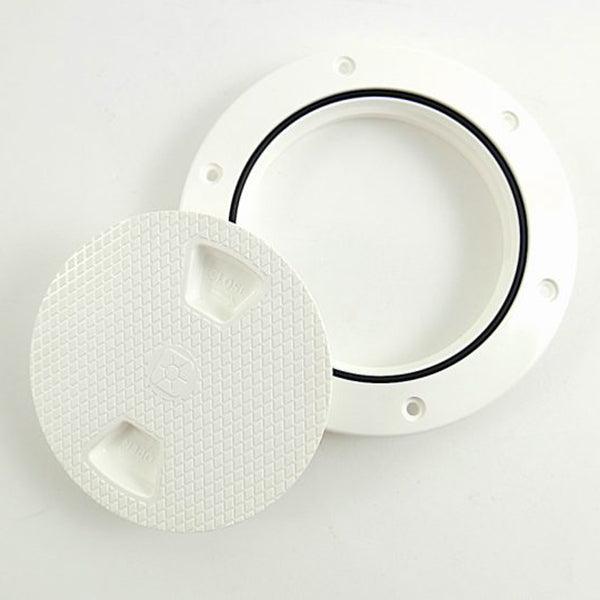 4″ Deck Plate / Inspection Ports, UV Resistant, Anti-Skid - 4Boats