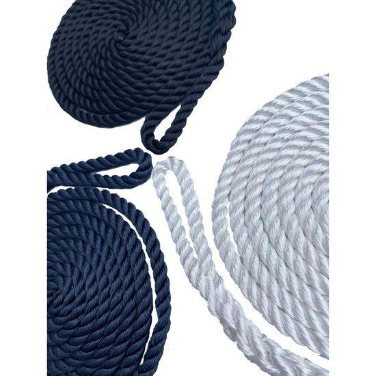4 x Fender Rope Lanyard / Line 8mm With Loop - 4Boats