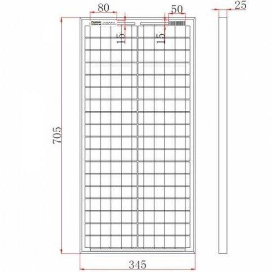 40W 12V solar panel with 5m cable - 4Boats