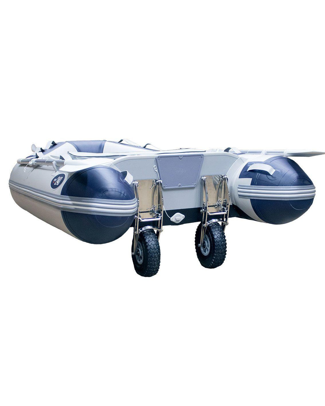 Compact HD Dinghy Launching Wheels | Low Profile, Retractable | 4Boats