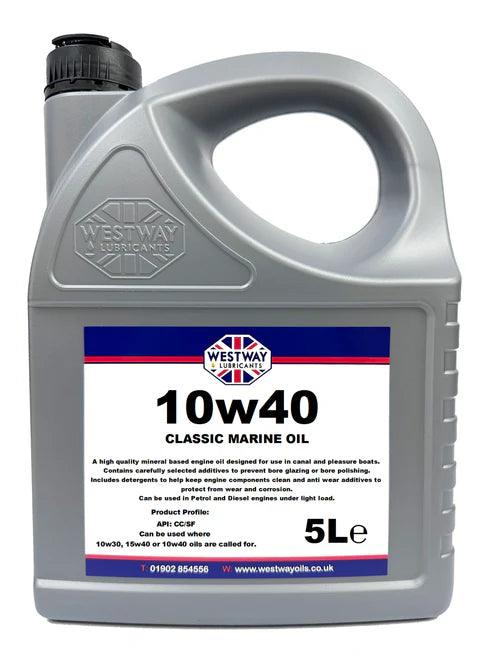 10w40 Mineral Marine Oil for Canal & Pleasure Boats