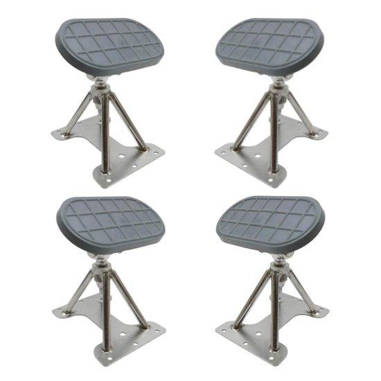 6″ Dinghy Tender Jet Ski Support Chocks, with oval pads (Set of 4) - 4Boats