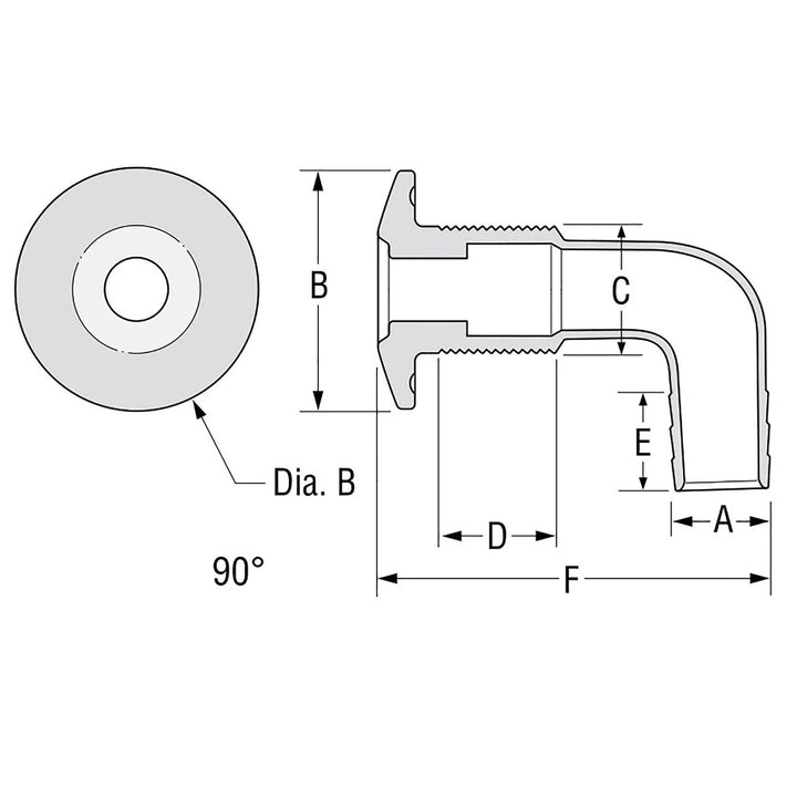 Attwood Ws-90 Ws-90 Ws-90 Stainless Steel Thru-hull Cap 16 mm | 4Boats