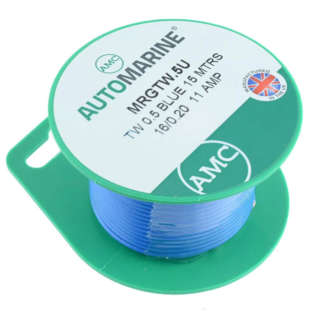 AMC Thin Thin Thin Single Core Cable 2 mm² x 8 m – Blue Mini | 4Boats