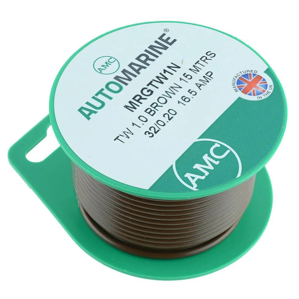 AMC Thin Thin 3 mm² Brown Thin-Wall Single-Core Cable, 5 m Mi | 4Boats