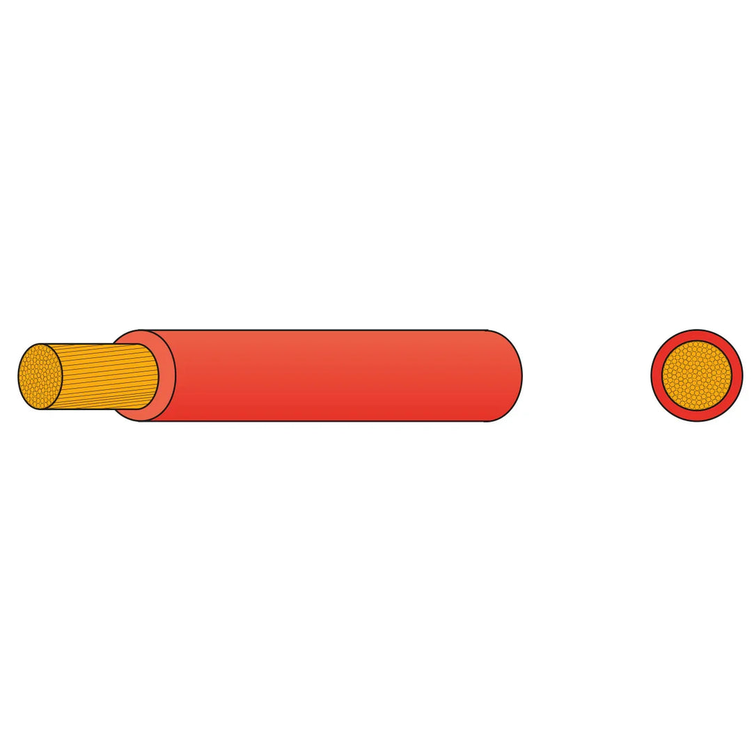 AMC Flexible Flexible Flexible Battery Cable Red 25 mm² x 10 | 4Boats