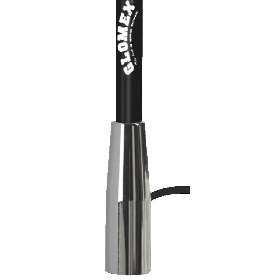 Glomex 1.5m Fibreglass VHF Antenna (Chrome/Black) | 4Boats