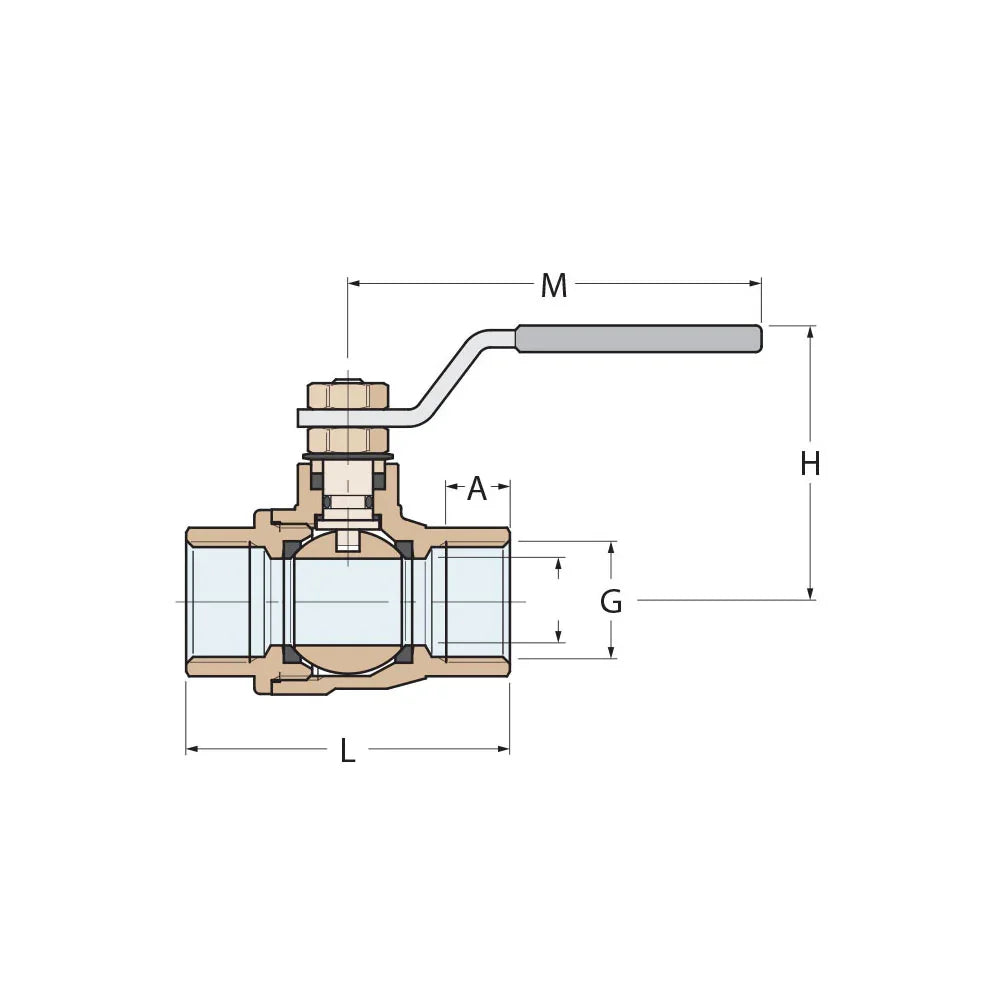 Guidi Stainless Ball Valve male 3/4 in G 3/4 BSPP | 4Boats