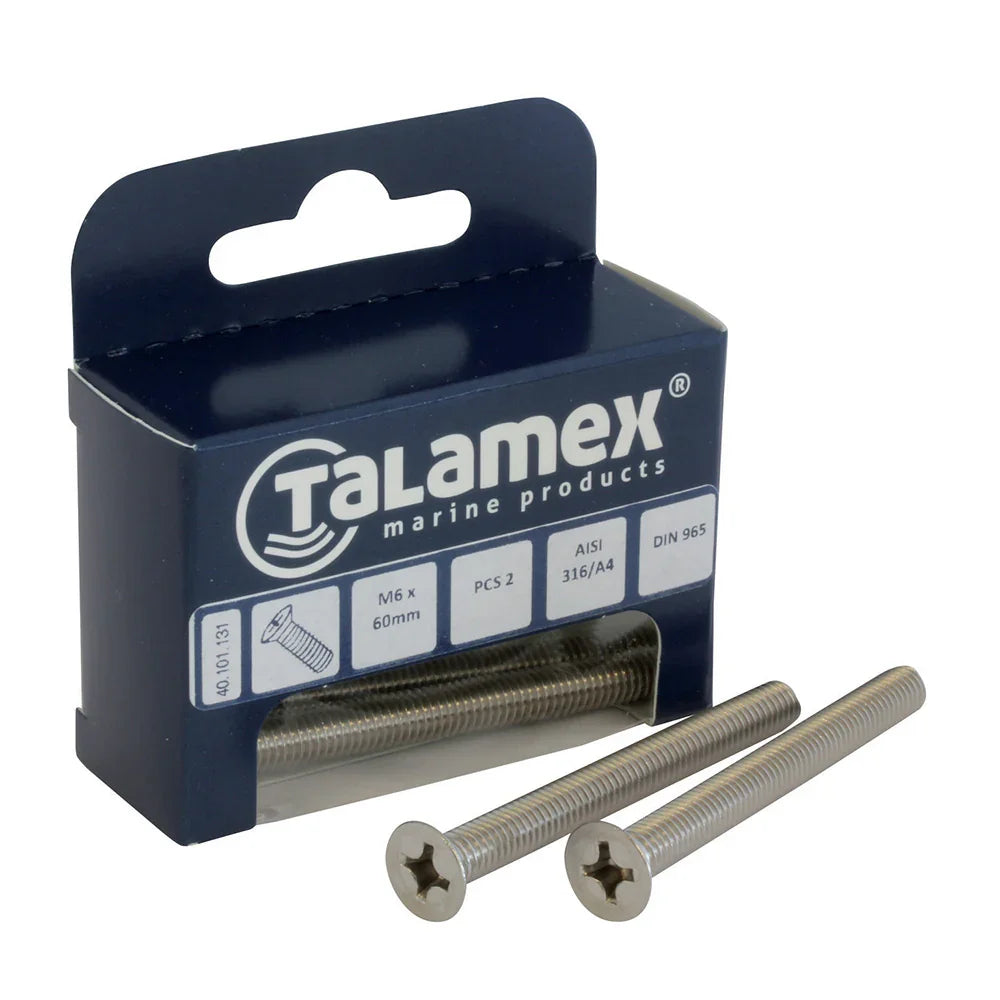 Talamex Flathead Flathead Flathead M4 × 20 mm Countersunk Scr | 4Boats