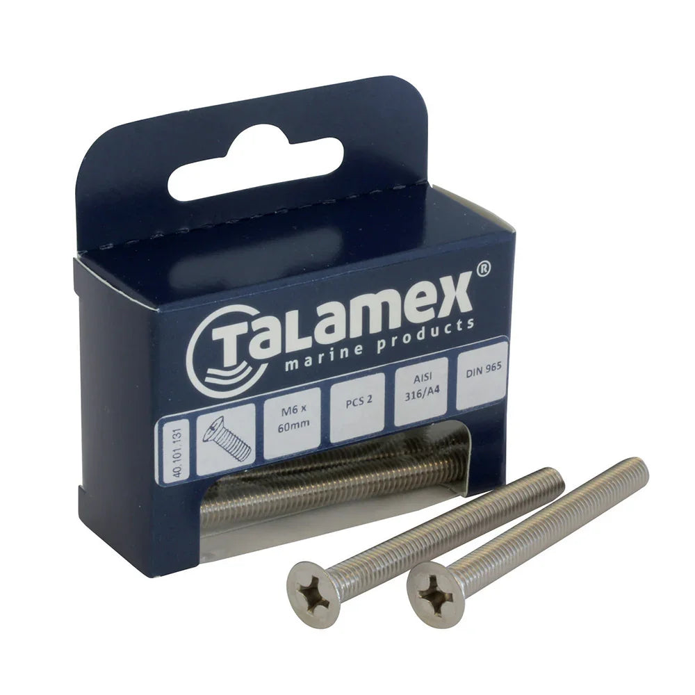 Talamex Flathead Flathead Flathead M8 × 50 Countersunk Philli | 4Boats
