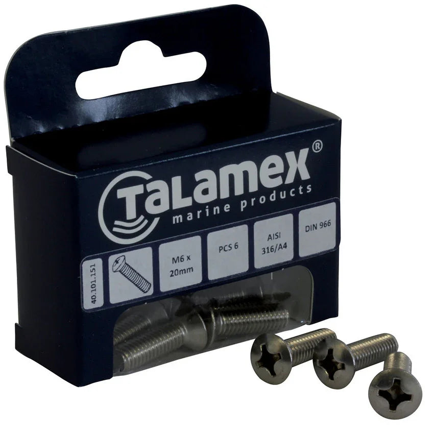 Talamex Raised Head Screw M4 X 30, Philipscr.