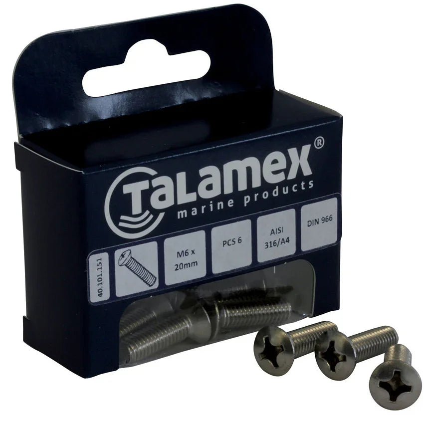Talamex Raised Head Screw M5 X 20, Philipscr.