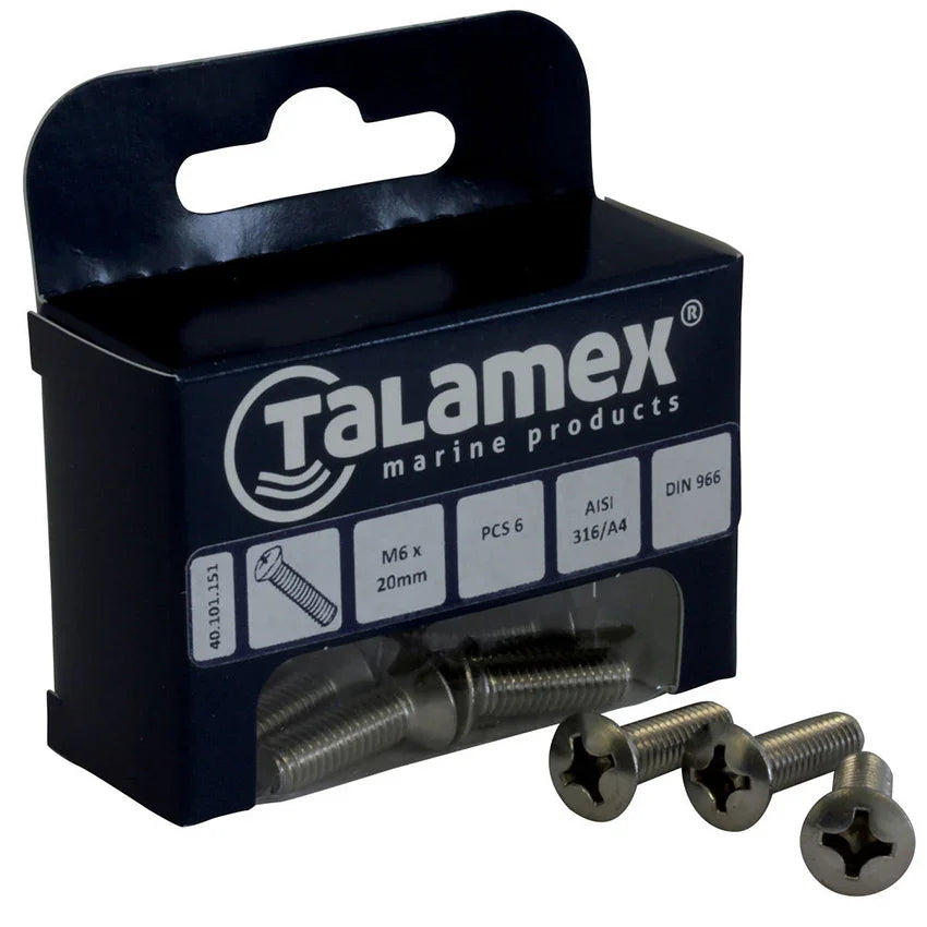 Talamex Raised Head Screw M5 X 30, Philipscr.