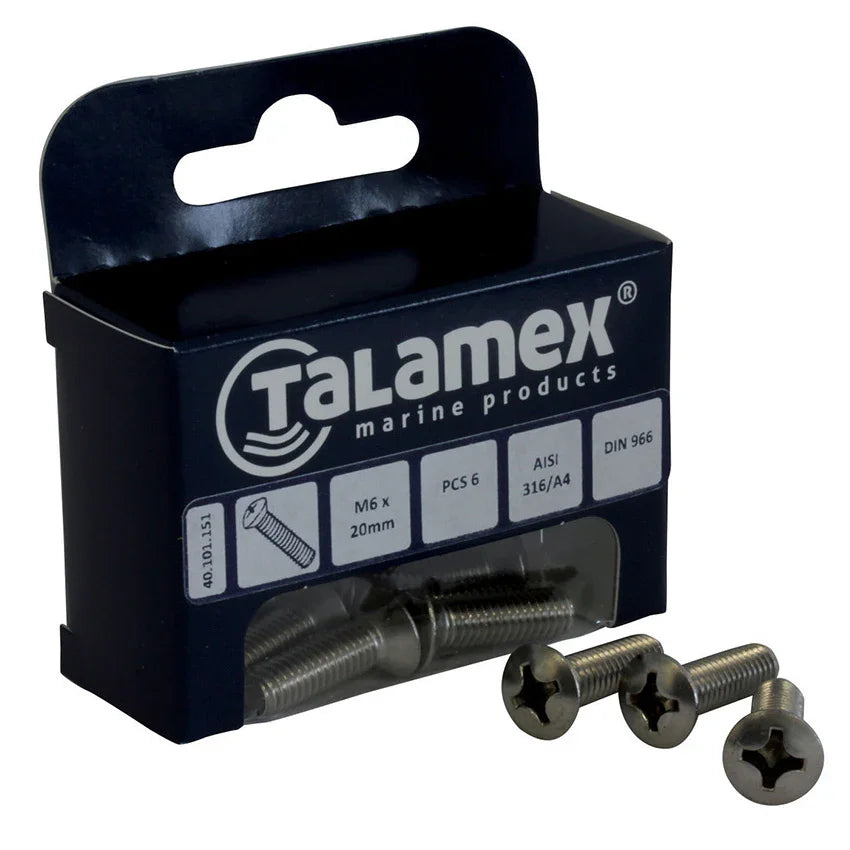 Talamex Raised Head Screw M5 X 60, Philipscr.