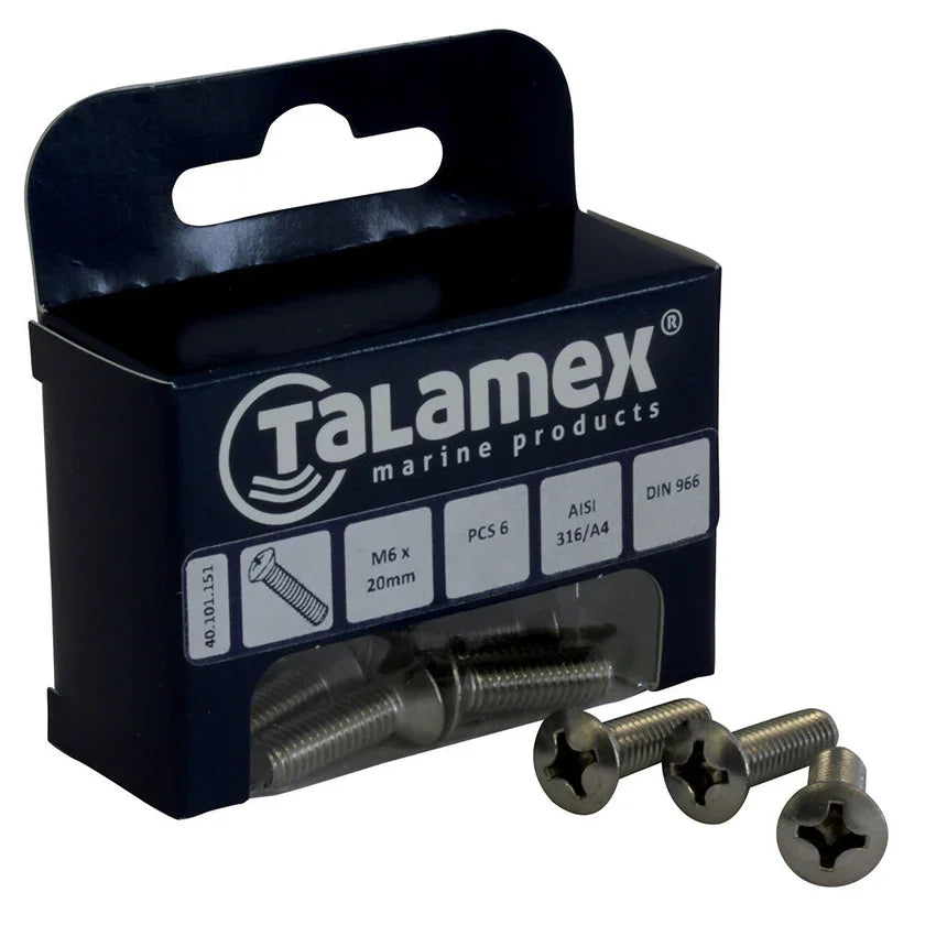 Talamex Raised Head Screw M8 X 40, Philipscr.