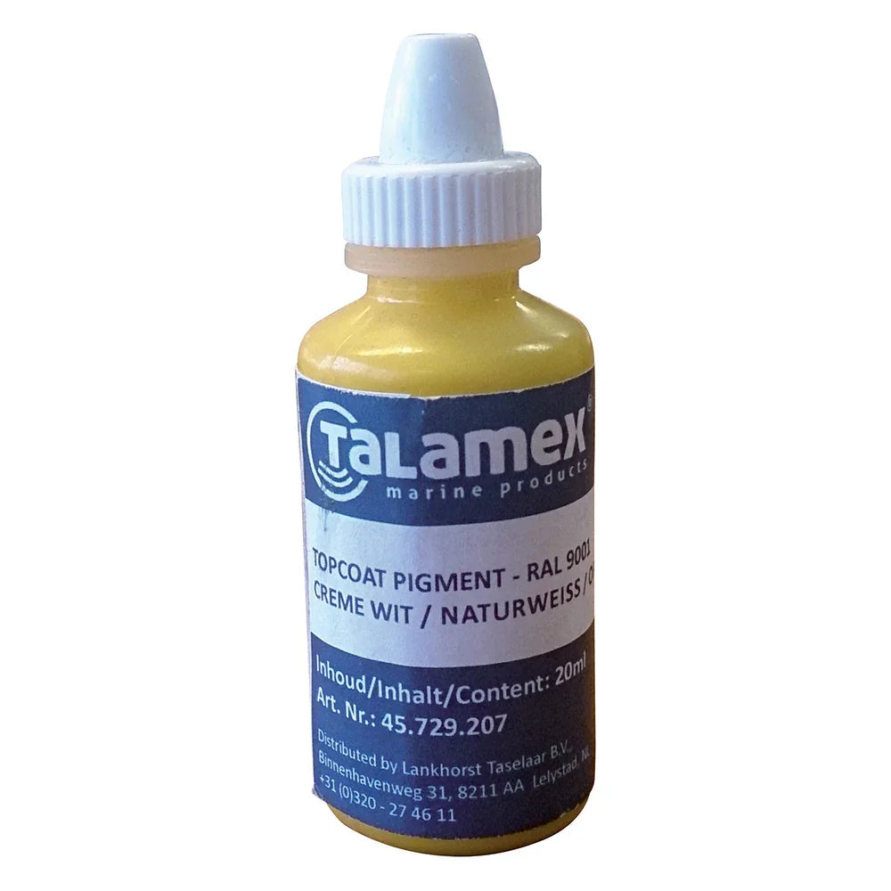 Talamex Colour Colour Colour Pigment 20ml Pure White RAL 9010 | 4Boats