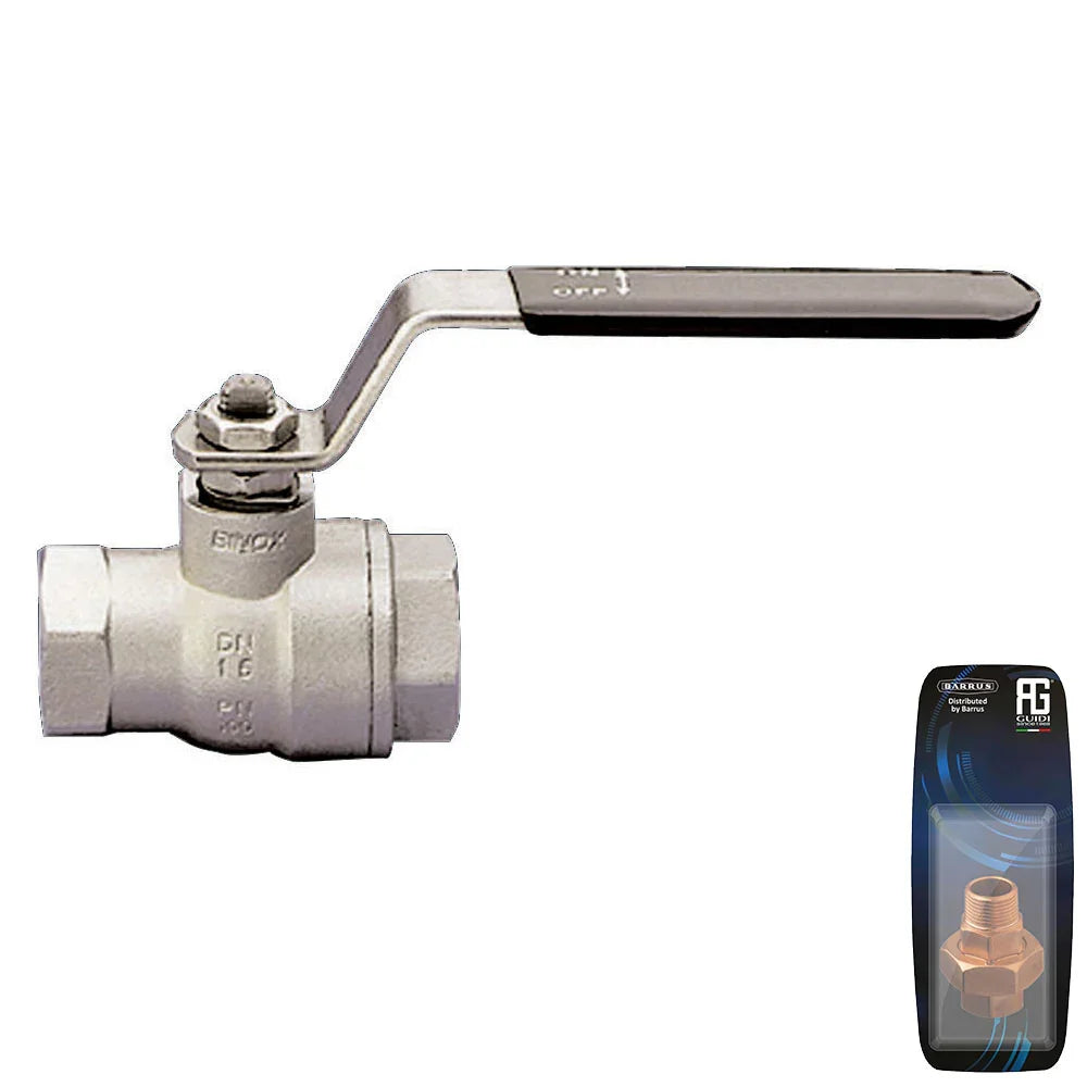 Guidi Stainless Ball Valve male 3/4 in G 3/4 BSPP | 4Boats
