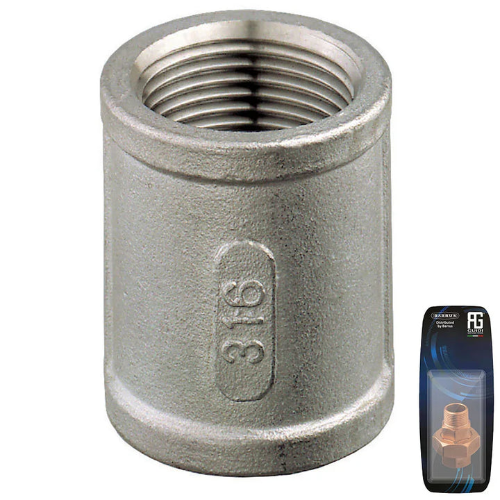 Guidi Stainless Equal Socket F DN15 (1/2 in) BSPT | 4Boats