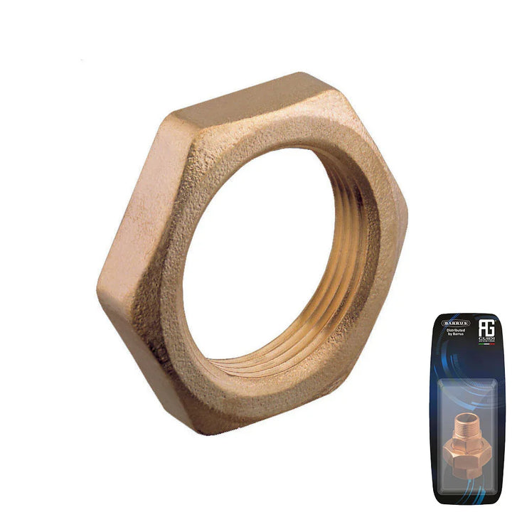 Guidi Brass Lock Nut 25 mm (1 in) BSPT/BSP | 4Boats