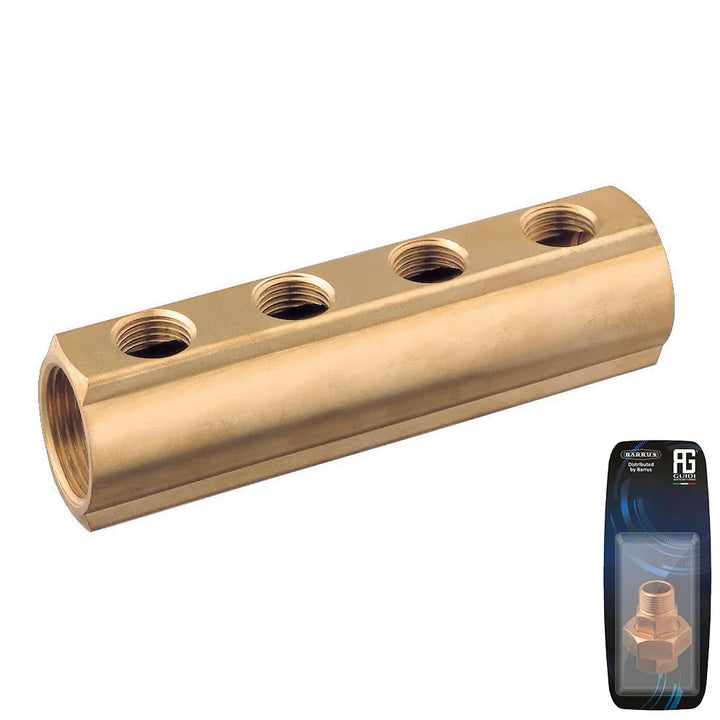 Guidi Brass Manifold F 1 in x 1/2 in 5-way BSPP | 4Boats