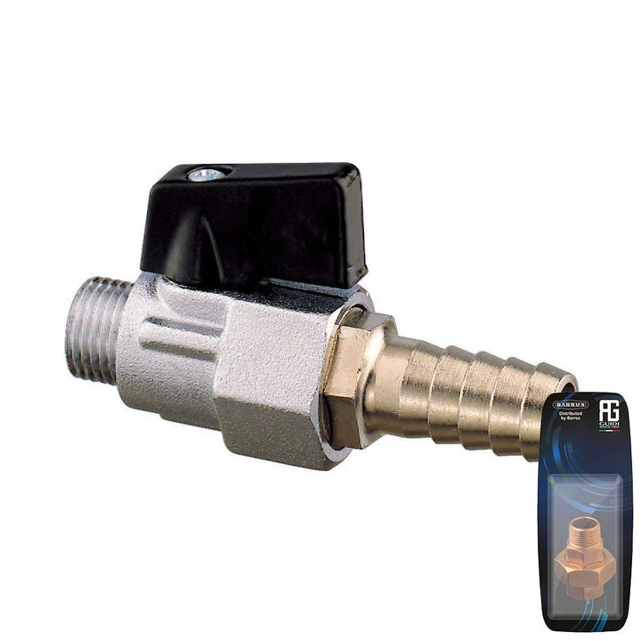 Guidi Packaged Nickel-Plated Brass Male Drain Cock 1/4 in | 4Boats