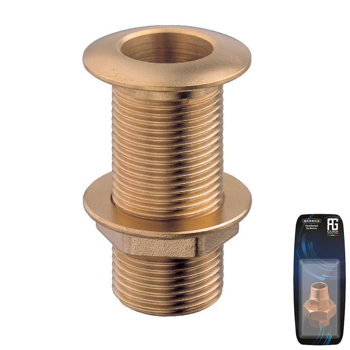 Guidi Brass 3/4 in BSPP Thru-Hull, 65 mm OD | 4Boats