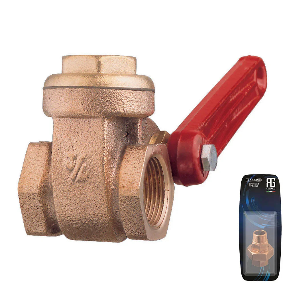 Guidi Bronze Quick-Closing Full-Bore Gate Valve 1/2 in | 4Boats