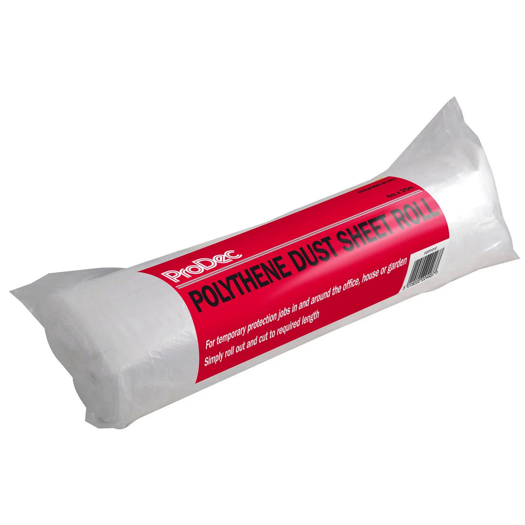Polythene Dust Sheet Roll 4 × 25 m | 4Boats
