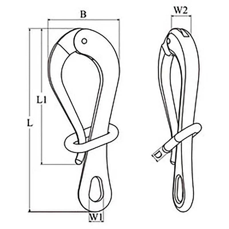 Talamex Pelican Hook with Link 150 mm | 4Boats