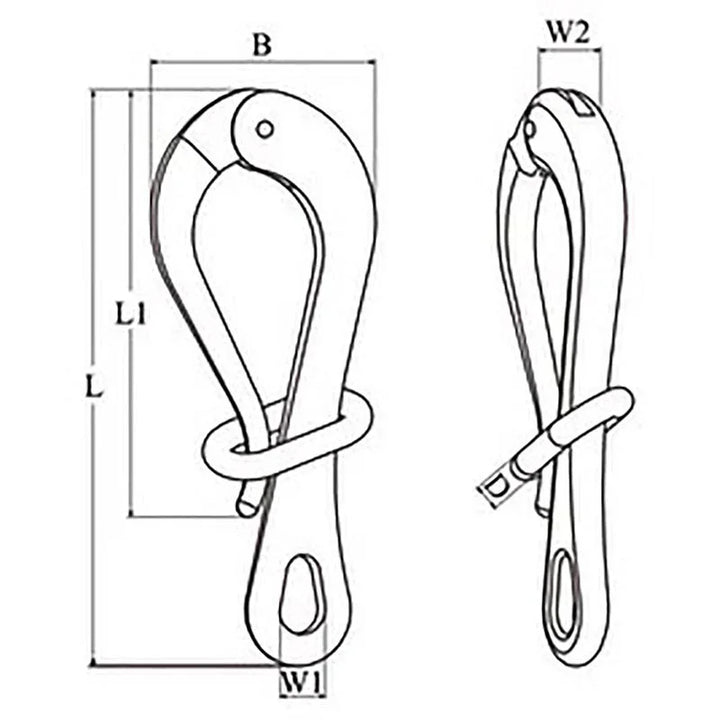 Talamex Pelican Hook with Link 150 mm | 4Boats