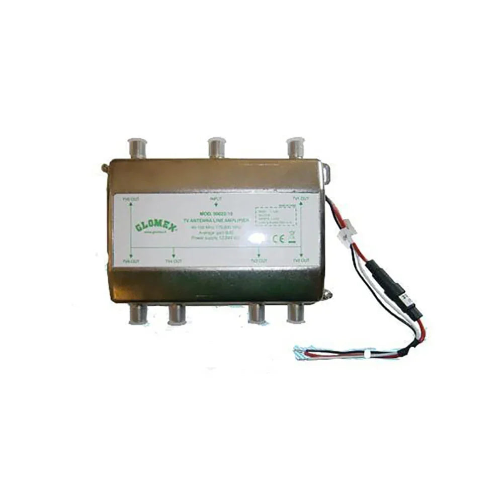 Glomex Line Line Line 50022/10 1-in/6-out Amplifier 12/24V V9 | 4Boats