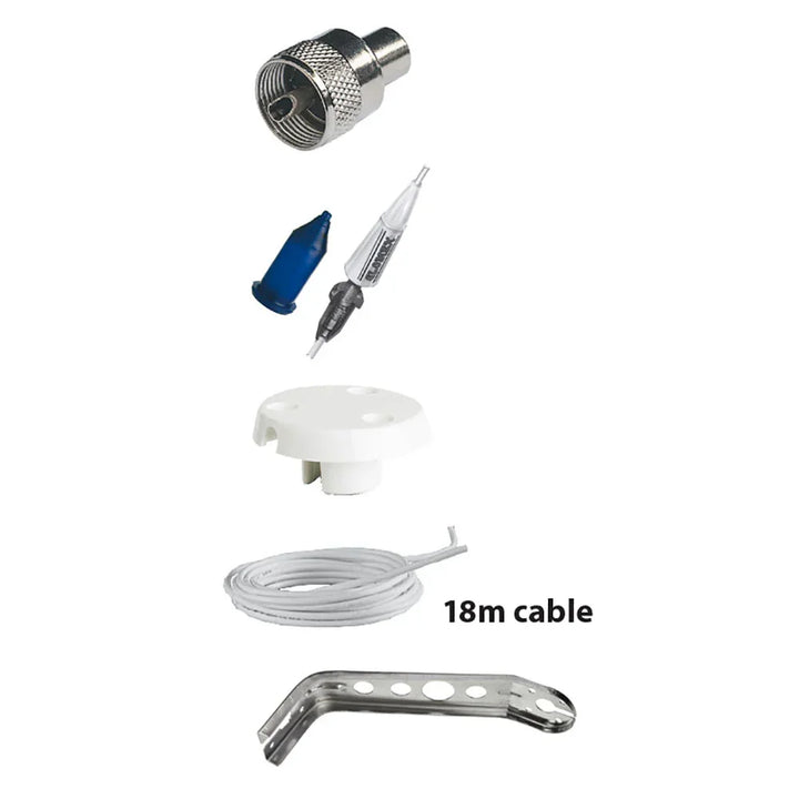 Glomex 0.9 m VHF Fibreglass Antenna (Full Kit) | 4Boats