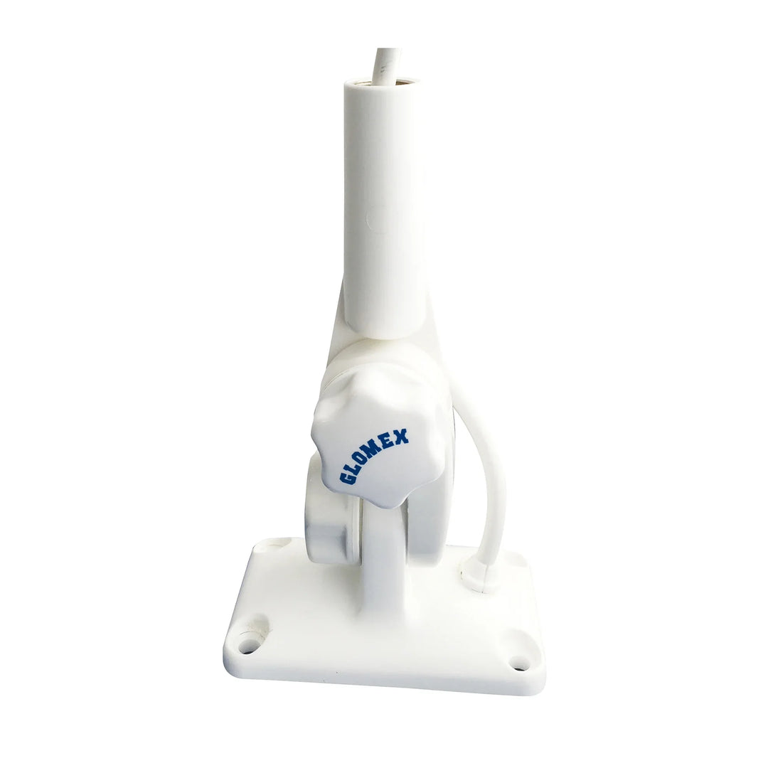 Glomex 4‑Way Heavy‑Duty Nylon Antenna Ratchet Mount | 4Boats
