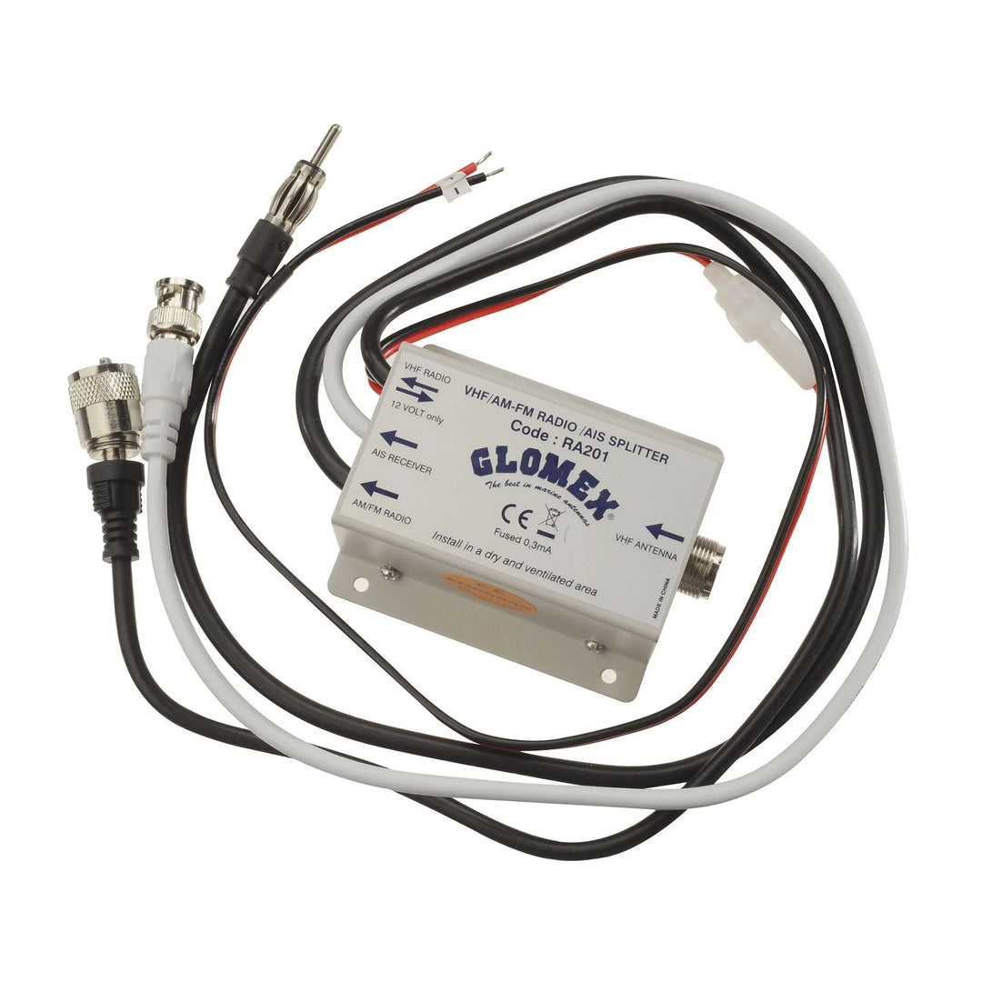 Glomex VHF VHF VHF GLRA201 Marine VHF Active Splitter | 4Boats