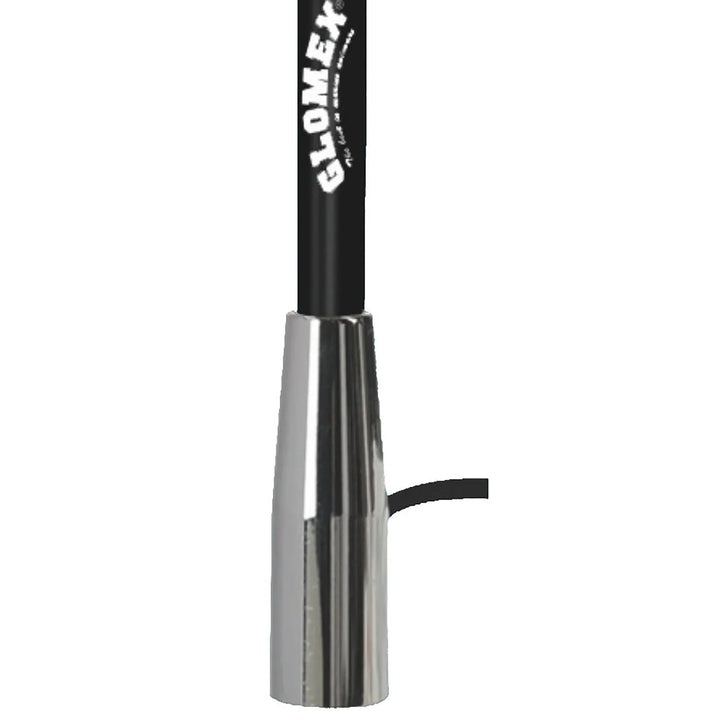 Glomex 1.5m Fibreglass VHF Antenna (Chrome/Black) | 4Boats