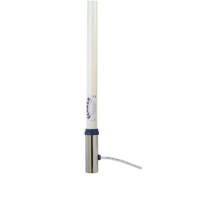 Glomex 2.4 m Fibreglass VHF Antenna (Chromed Brass Ferrule) | 4Boats