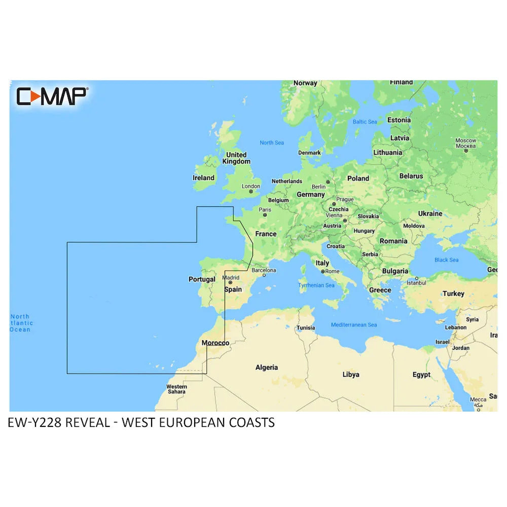 C-Map REVEAL West European Coasts | 4Boats