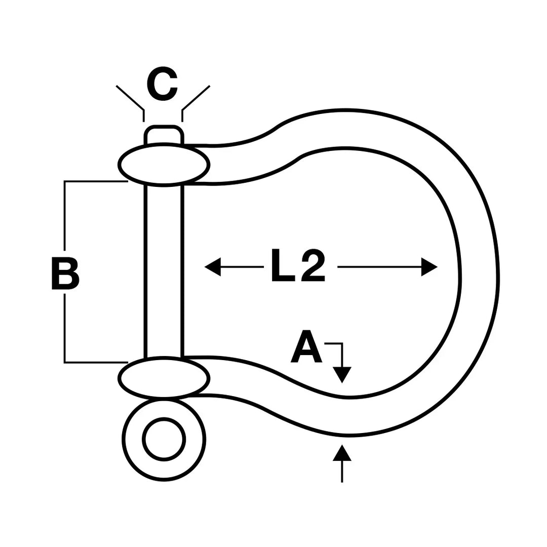 Talamex Shackle Shackle Shackle Bow Stainless Steel 6 mm Roun | 4Boats