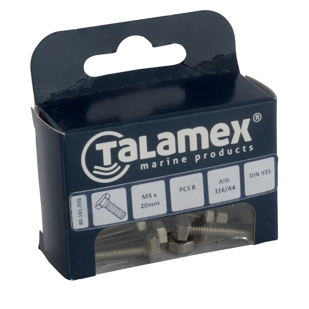Talamex Hexacon Hexacon Hexacon Head Screw M8 × 80 mm | 4Boats