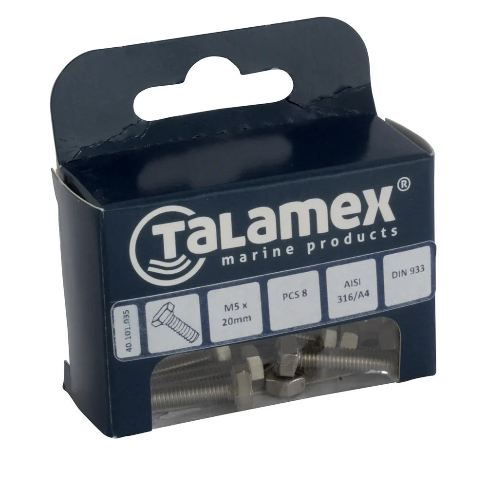 Talamex Hexacon Hexacon Hexagon Head Screw M5 × 60 mm | 4Boats