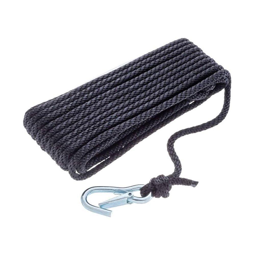 Attwood 3/8" x 50' Solid Braid MFP Rope (Black)