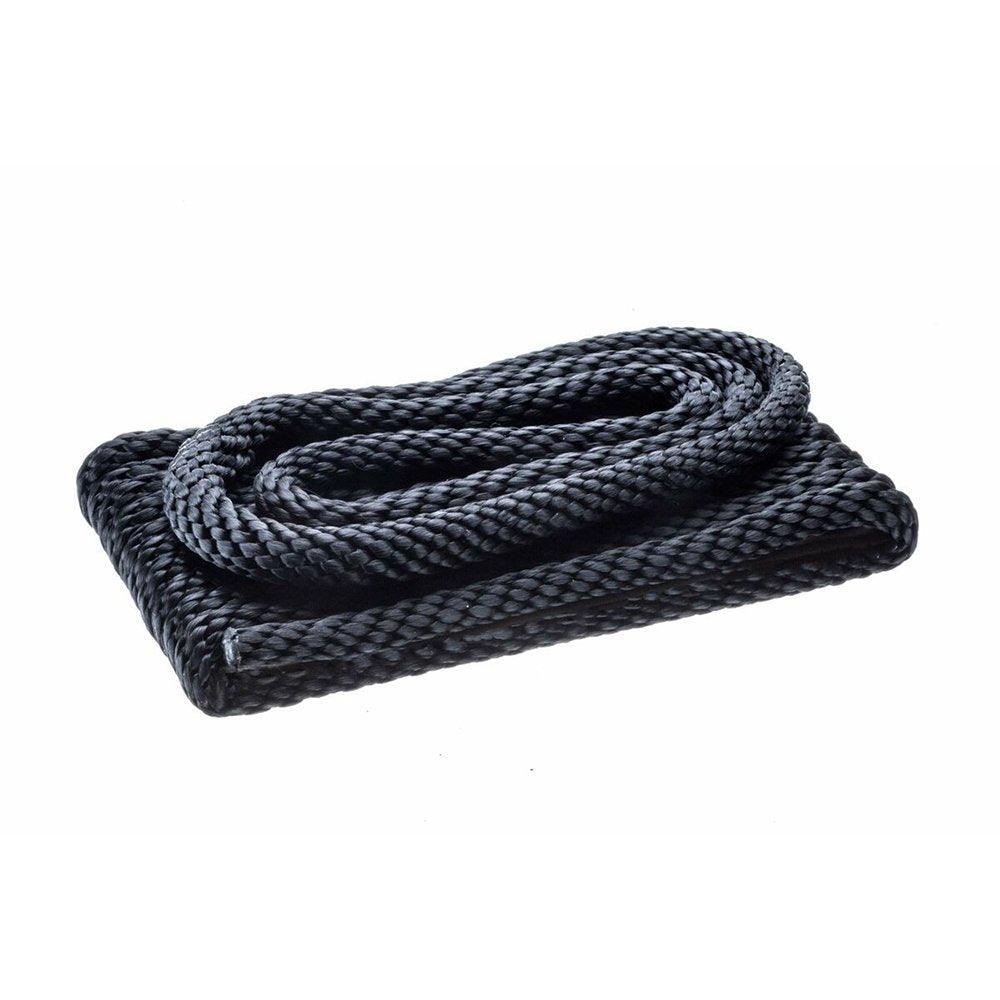 Attwood 3/8" x 15' Solid Braid MFP Rope (Black)