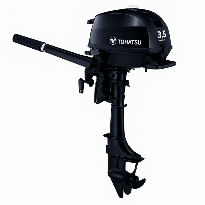 Tohatsu MFS3.5C L – 3.5HP Long Shaft 4-Stroke Outboard Engine | Lightweight Portable Motor + PDA