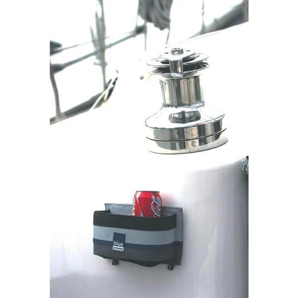 Blue Performance Can Holder - Rail-mounted Double | 4Boats