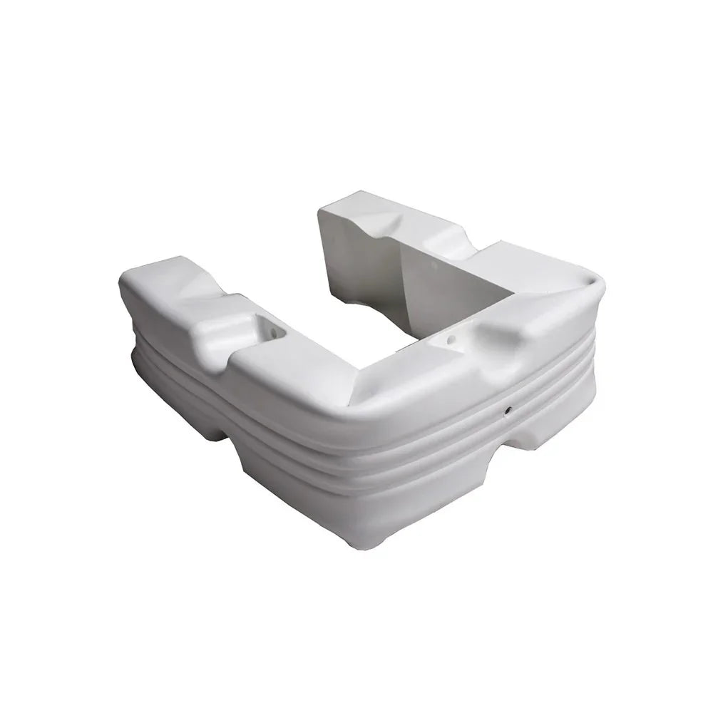 Flexible Block Pontoon Fender | White 100 × 12 × 7 cm | 4Boats