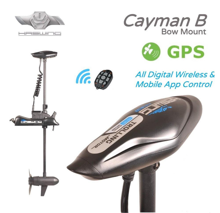 HASWING Cayman B GPS 80lb Bow Mount Trolling Motor 24V | 4Boats