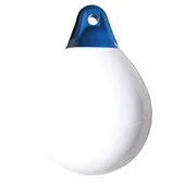 Solid Head Buoy – White/Blue 85 cm × 105 cm | Oversized Marine Marker Buoy for Commercial Mooring & Navigation